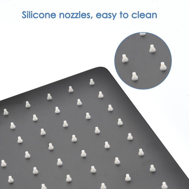 12" Square Rainfall & High Pressure Top Quality Stainless Steel Bath